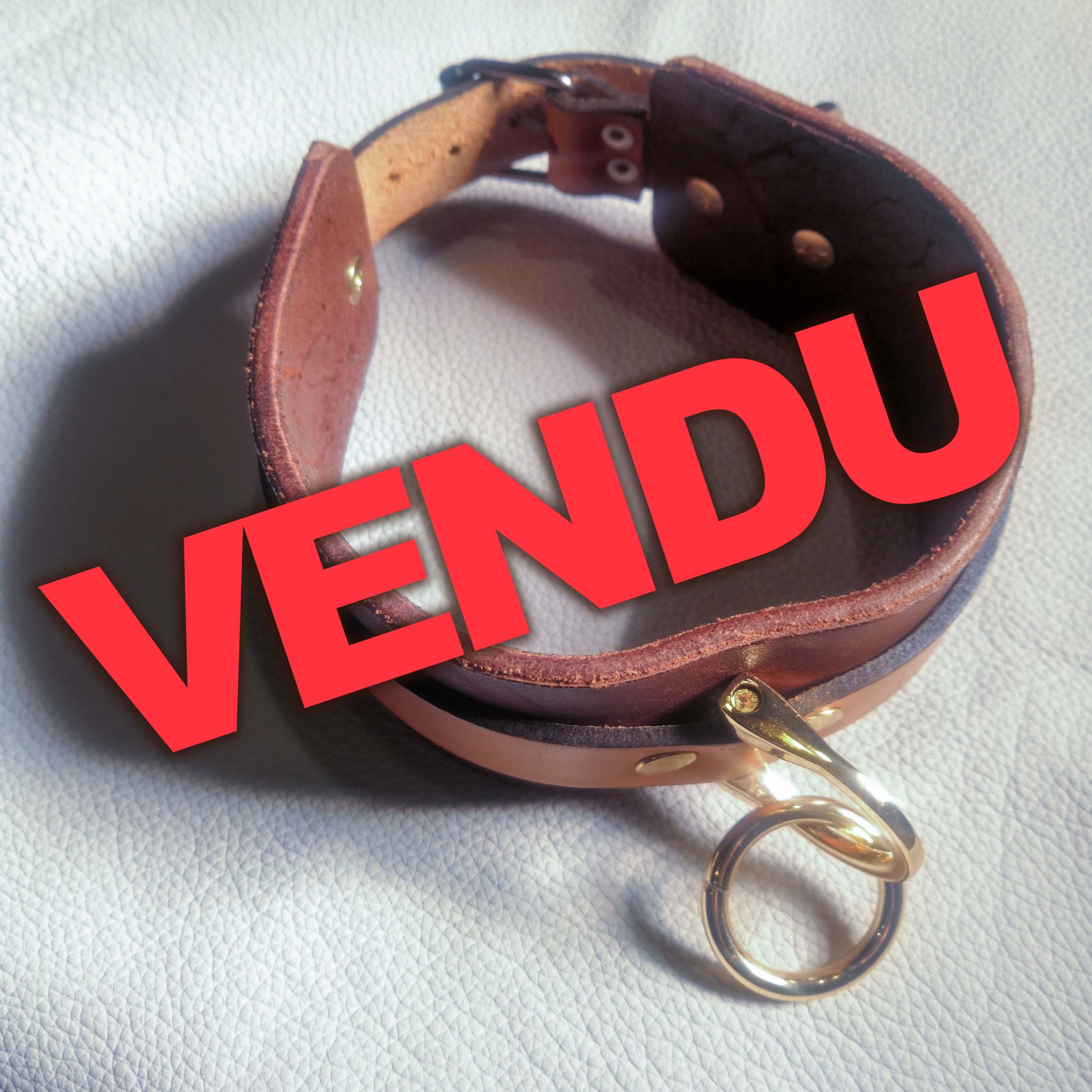 VENDU Marron et Camel Kervador Creation Leather